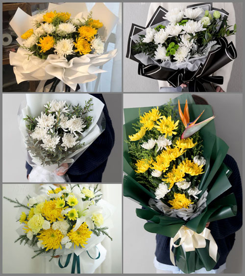 江西赣州瑞金市丁陂乡白事花束代送